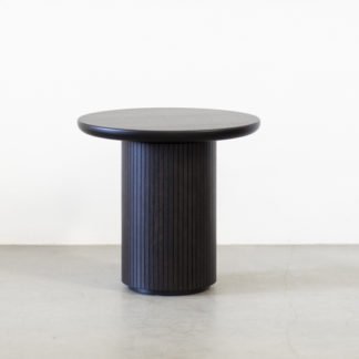 Moon Lounge Table - RoundMoon Lounge Table - Round, zwart/bruin gebeitst met matte finish