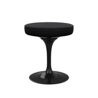 Tulip Chairtulip chair - krukje - draaibaar - basis zwart - bekleding in stof tonus 128 black