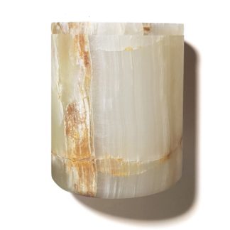 Stone Candle Holderstone candle holder - natural onyx