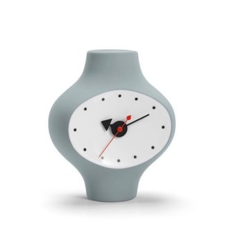 Ceramic Clock, Model #3ceramic clock, model 3, donkergrijs