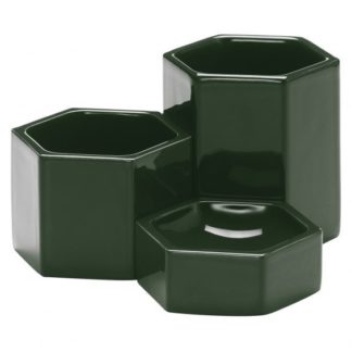 Hexagonal ContainersHexagonal Containers, Dark green
