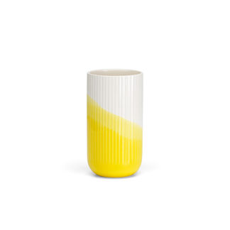 Herringbone VaseHerringbone Vase, geribbeld, geelLEVERTIJD: 2 weken