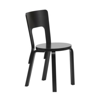 Chair 66 Chair 66 ongemonteerd rugleuning, zittng en poten zwart gelakt berkenhout zithoogte 45,5cmLEVERTIJD: 4 tot 6 weken