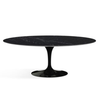 The Saarinen Collectionsaarinen - tafel - top in nero marquina marmer en zwarte voetLEVERTIJD: 10 weken