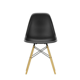 DSWEames Plastic Side Chair DSW, Esdoorn, goud, diep zwartLEVERTIJD: 8 weken