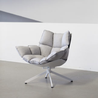 Huskhusk - outdoor fauteuil - basis wit aluminium - bekleding stof ecate LEVERTIJD: 10 a 12 weken